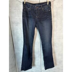 Lucky brand women’s dark wash jeans Lolita boot midrise western casual normcore